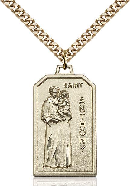 Saint Anthony medal 57232, Gold Filled