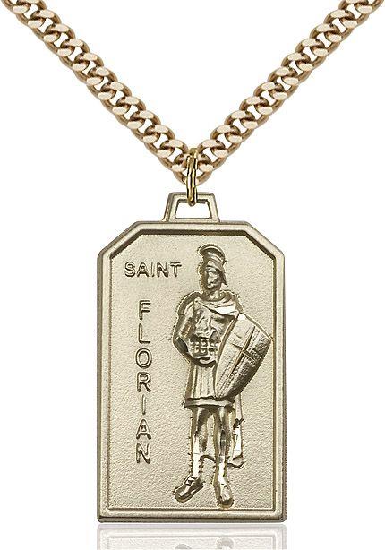 Saint Florian medal 57262, Gold Filled