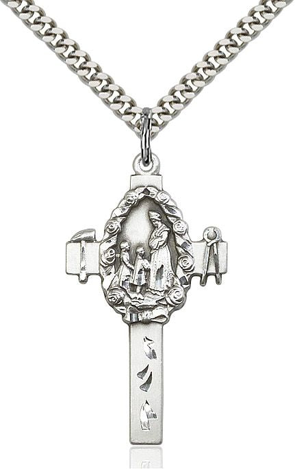 Cross of Our Lady of La Salette medal 60284, Pewter