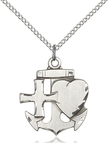 Faith, Hope & Charity medal 60454, Pewter