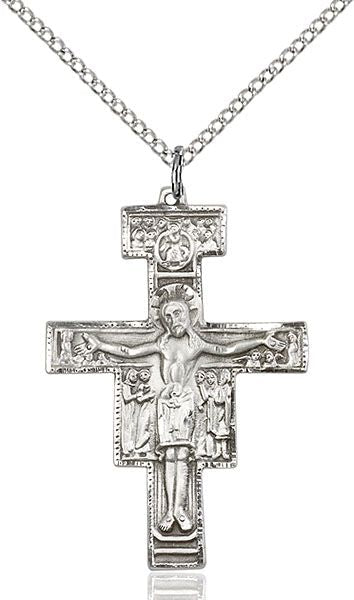 San Damiano Crucifix medal 60774, Pewter
