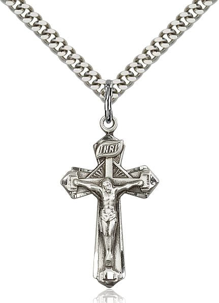 Crucifix medal 60924, Pewter