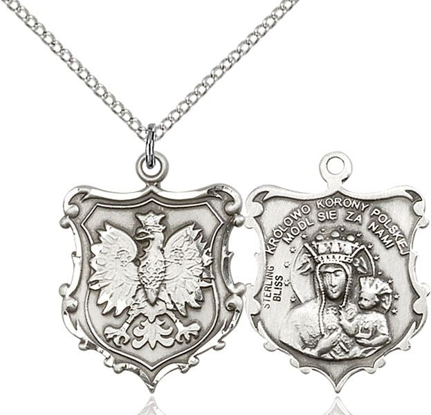 Our Lady of Czestochowa medal 60944, Pewter