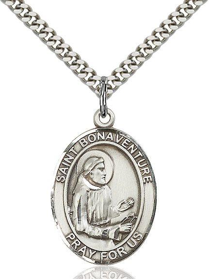 Saint Bonaventure medal S0854, Pewter