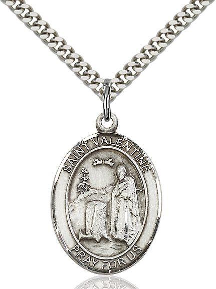 Saint Valentine of Rome medal S1214, Pewter