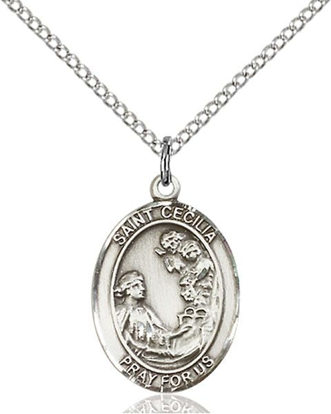Saint Cecilia medal S0164, Pewter