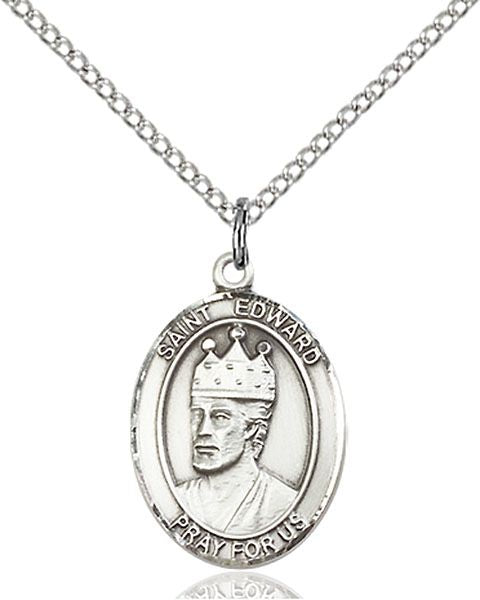 Saint Edward the Confessor medal S0264, Pewter