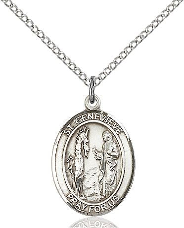 Saint Genevieve medal S0414, Pewter