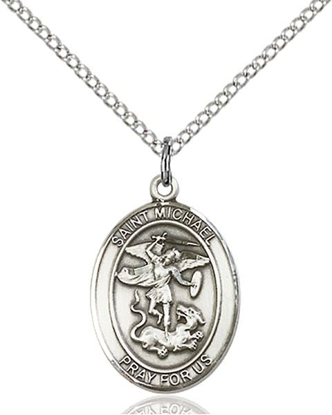 Saint Michael the Archangel medal S0764, Pewter