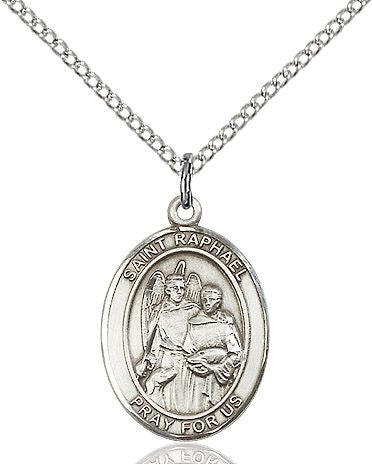 Saint Raphael the Archangel medal S0924, Pewter