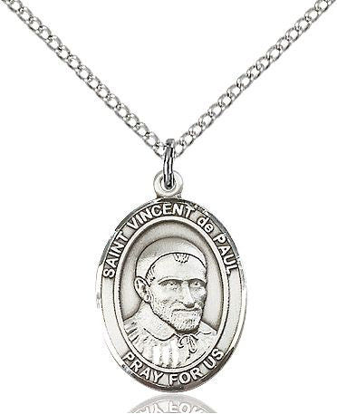 Saint Vincent De Paul medal S1344, Pewter