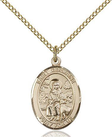 Saint Germaine medal S2112, Gold Filled