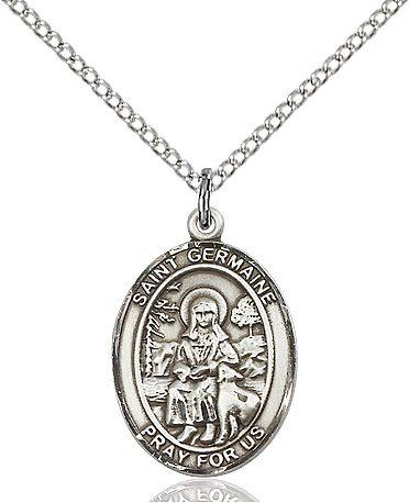 Saint Germaine medal S2111, Sterling Silver