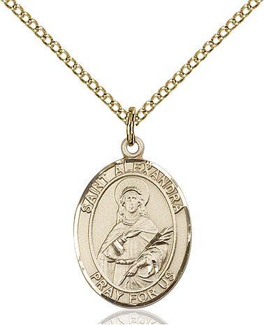 Saint Alexandra medal S2152, Gold Filled