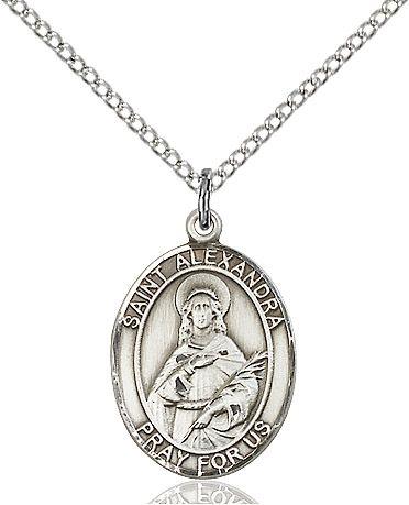 Saint Alexandra medal S2151, Sterling Silver