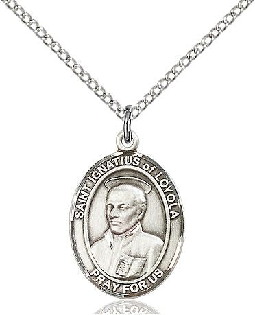 Saint Ignatius of Loyola medal S2174, Pewter