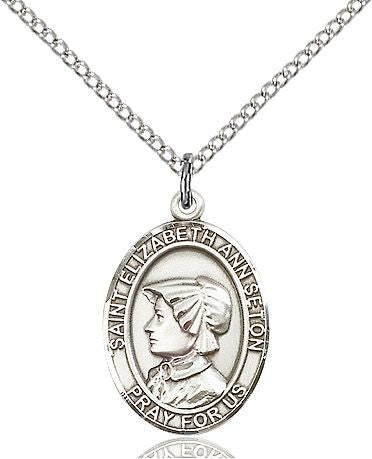 Saint Elizabeth Ann Seton medal S2244, Pewter