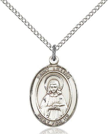 Saint Lillian medal S2261, Sterling Silver