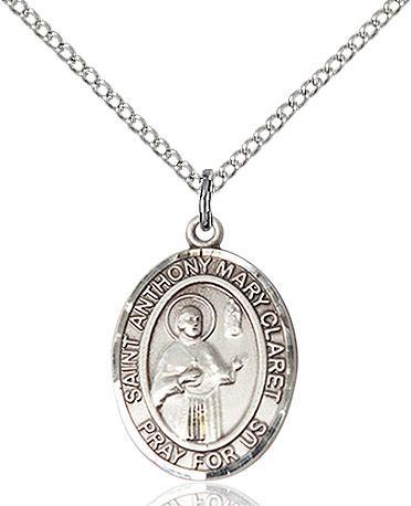 Saint Anthony Mary Claret medal S4161, Sterling Silver