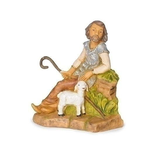 Callum, a Sitting Shepherd, 5" scale