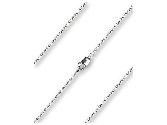 Venetian Box Chain, 20" length with lobster claw clasp, Sterling Silver