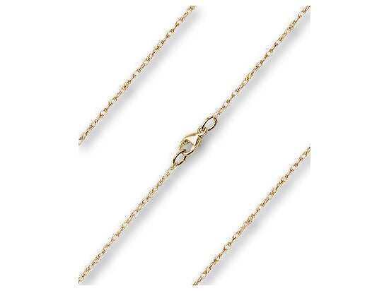 Rope Chain, 18" length with lobster claw clasp, Gold Filled