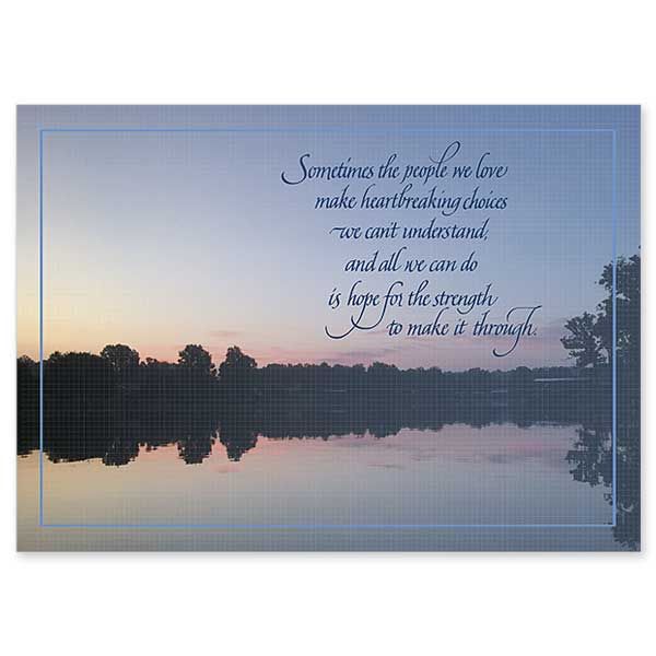 Suicide Sympathy Card