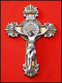 St. Benedict Crucifix, 11" tall