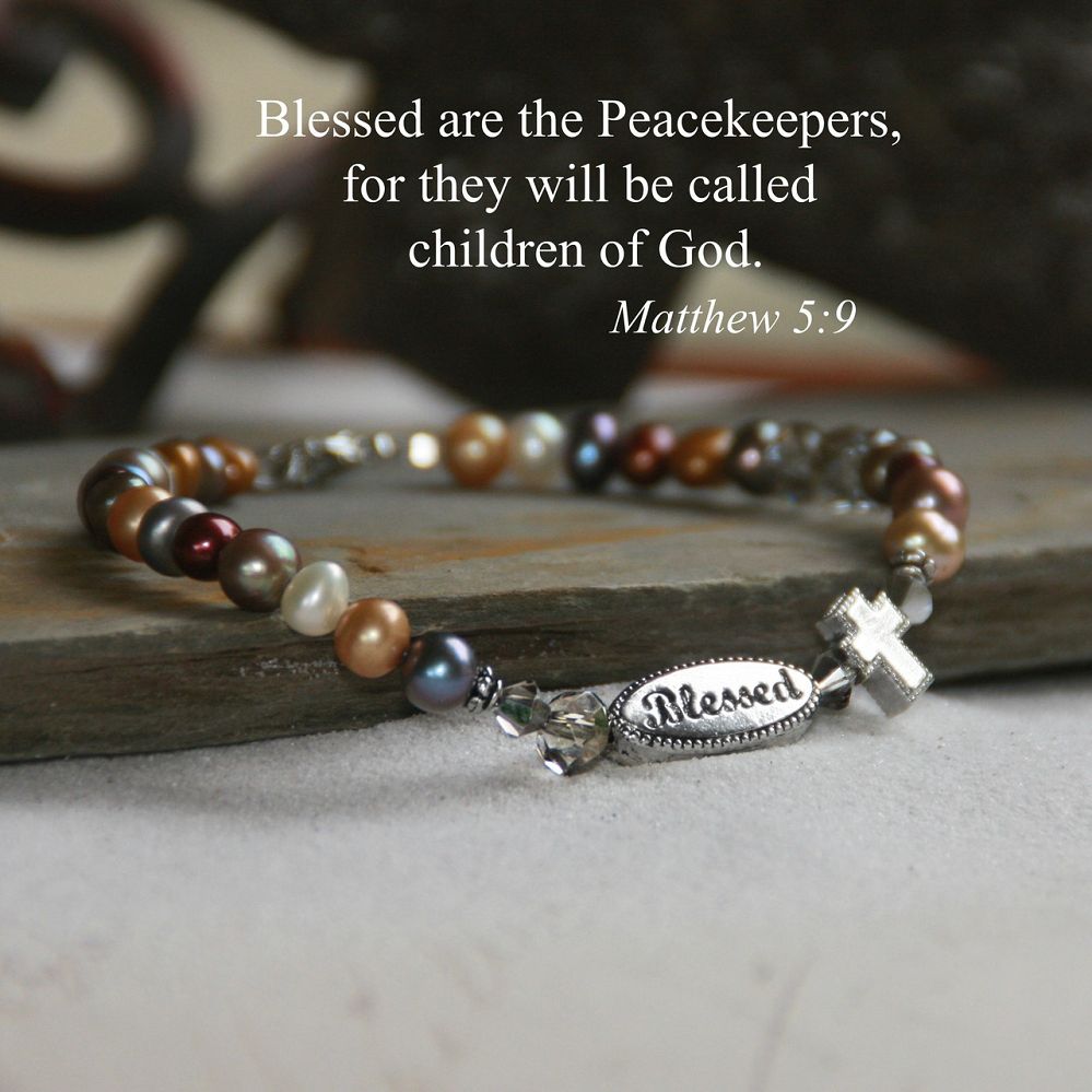 Blessed are the Peacekeepers Bracelet