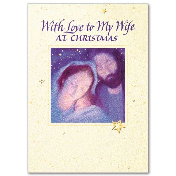Wife at Christmas card