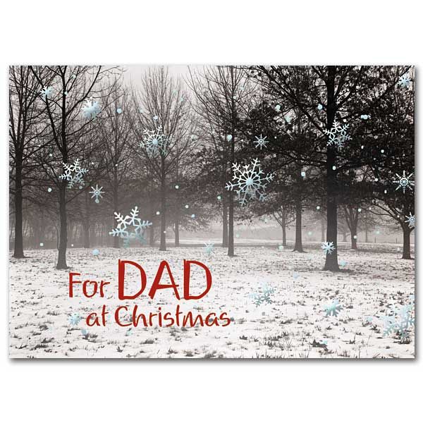 For Dad at Christmas card