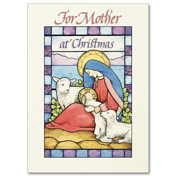 For Mother at Christmas card