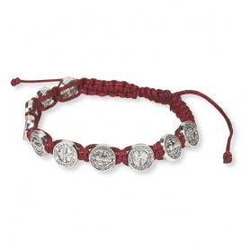 St. Benedict maroon bracelet