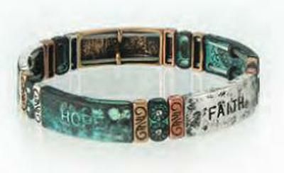 Block Word Bracelet