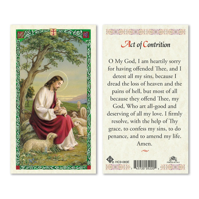Act of Contrition holy card