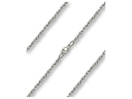 Rope Style Chain, 20" length, Silver Plated