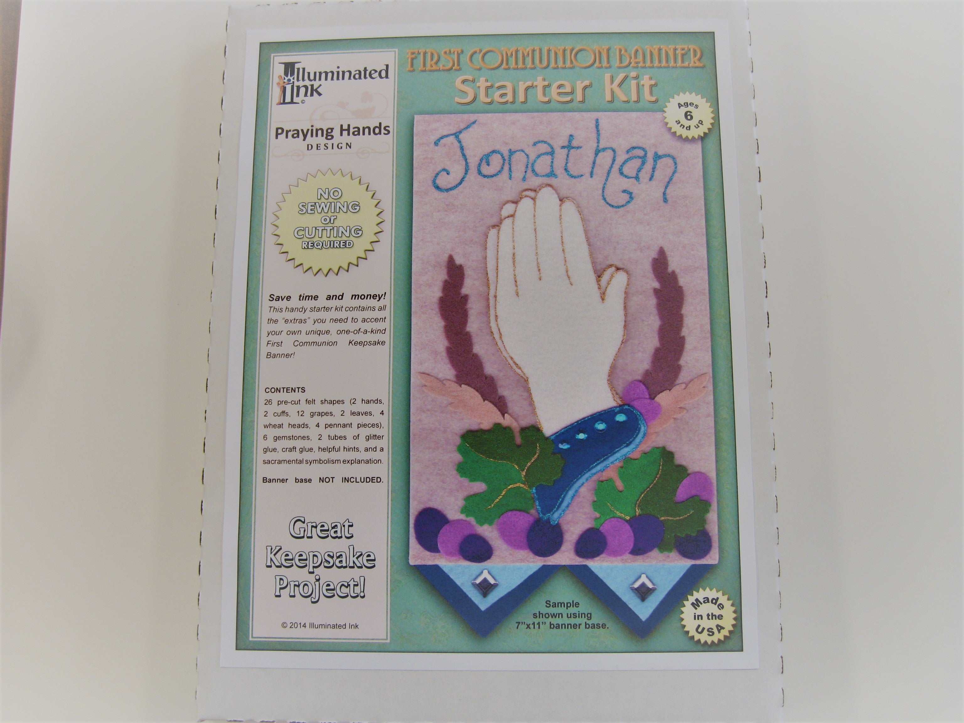 First Communion Banner Starter Kit - Praying Hands
