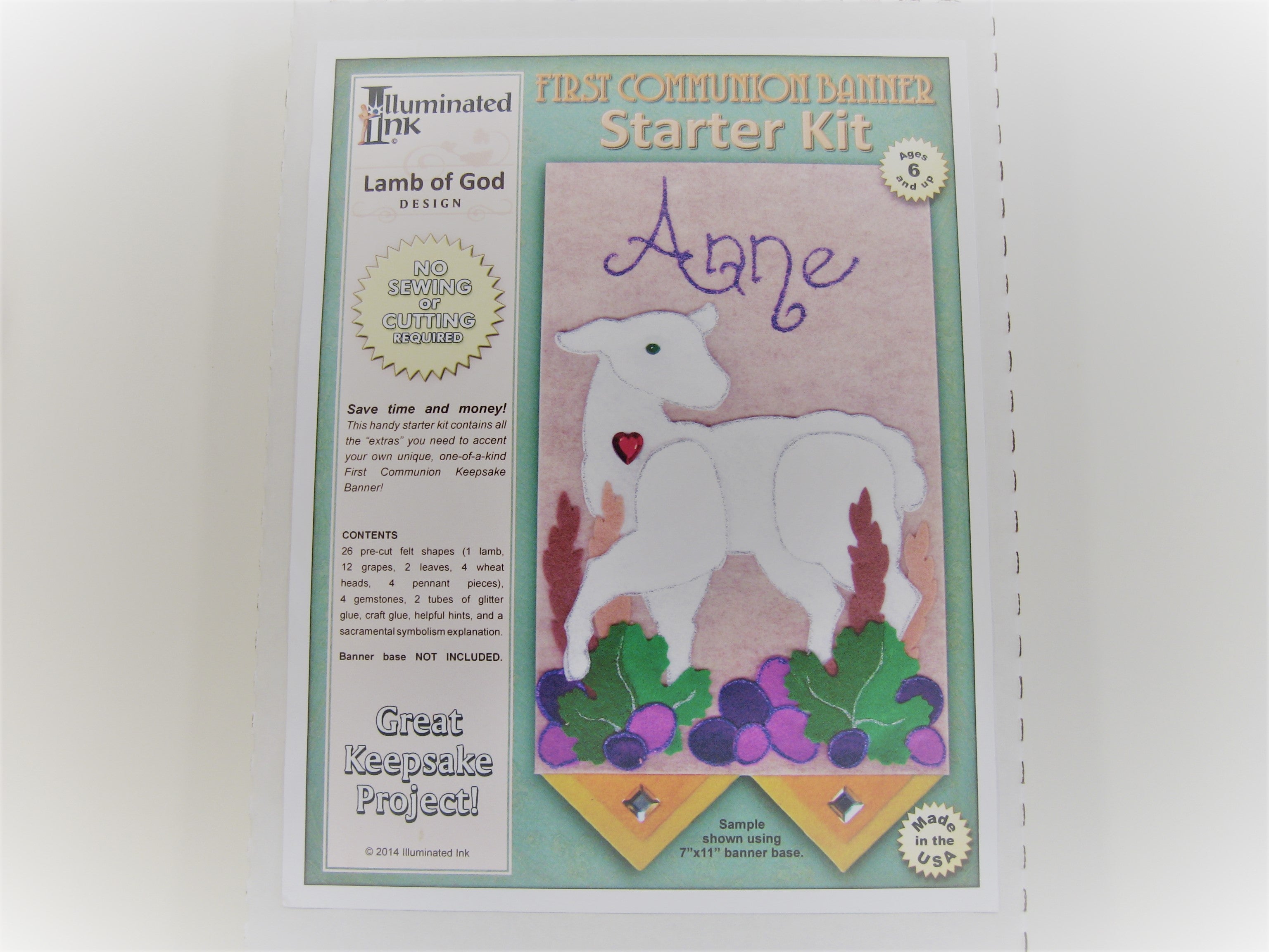 First Communion Banner Starter Kit - Lamb