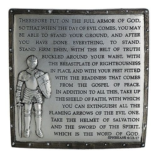 Armor of God desk plaque, 4.75" tall