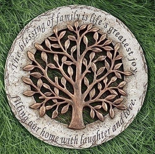 Family Tree Garden Stepping Stone, 12" diameter