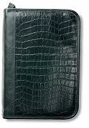 Alligator black bible cover, large