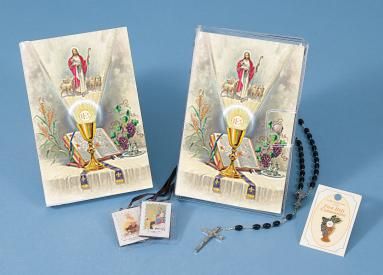 First Communion Missal Set, Black, 4 pcs.