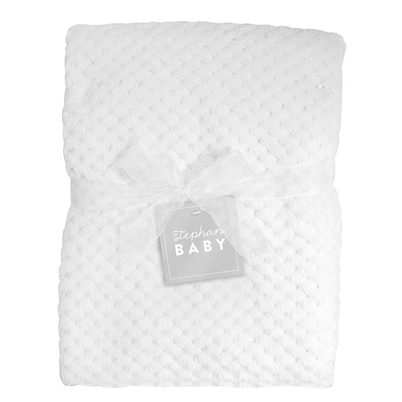 Baby Blanket, White fleece