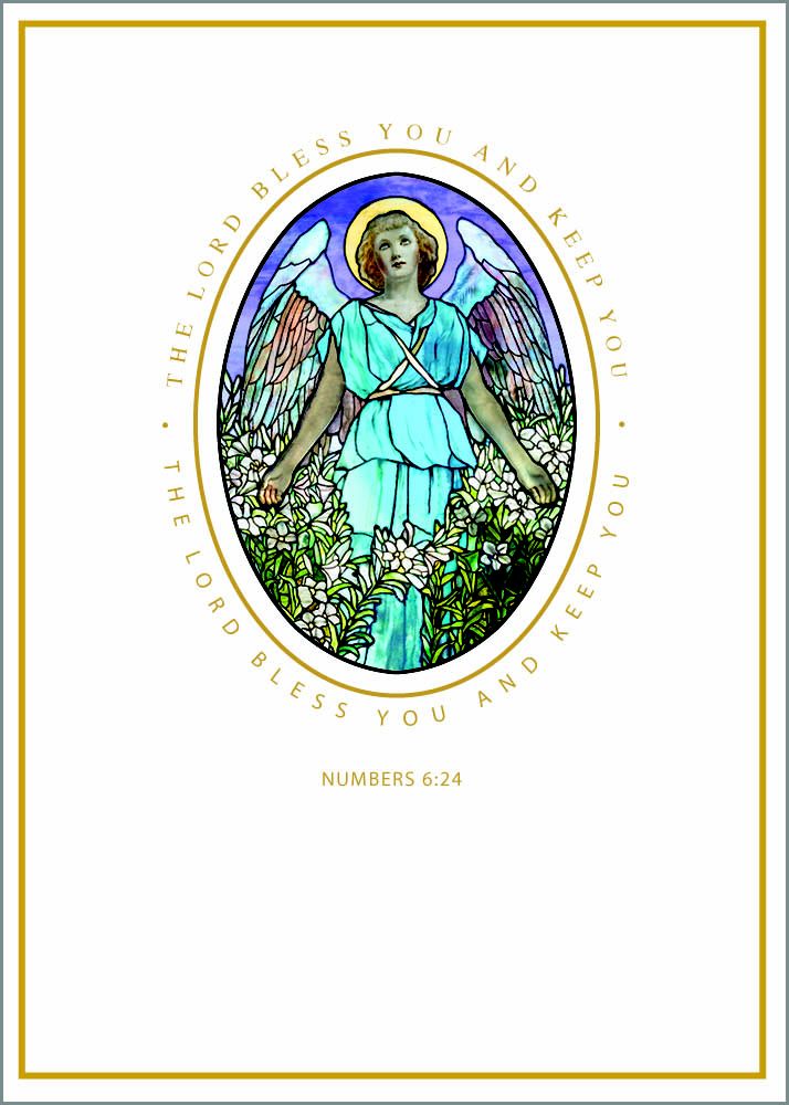 Tiffany Angel Baptism Card