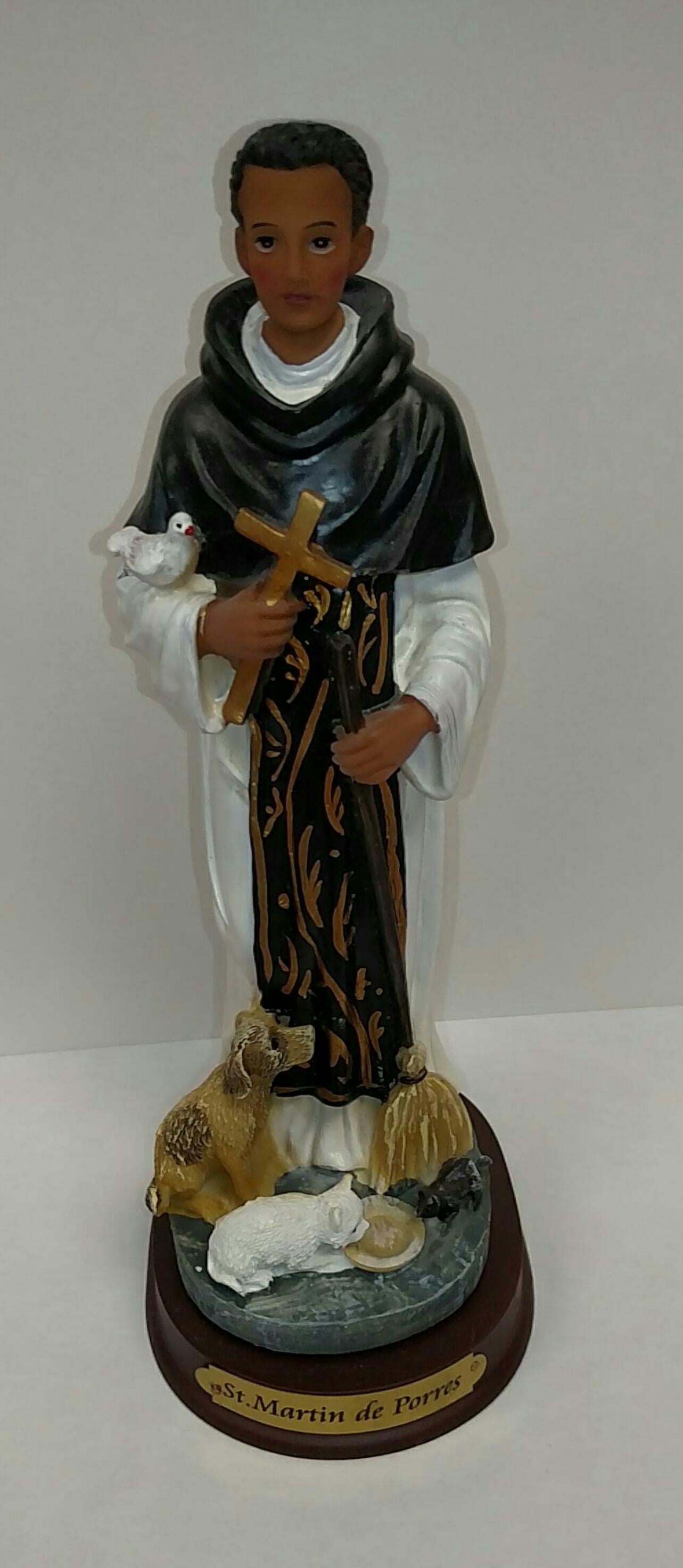 St. Martin de Porres statue, 8"