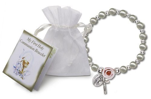 Pearl and Rose Bracelet
