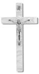 Mother of Pearl Crucifix with silver plated corpus, 7"