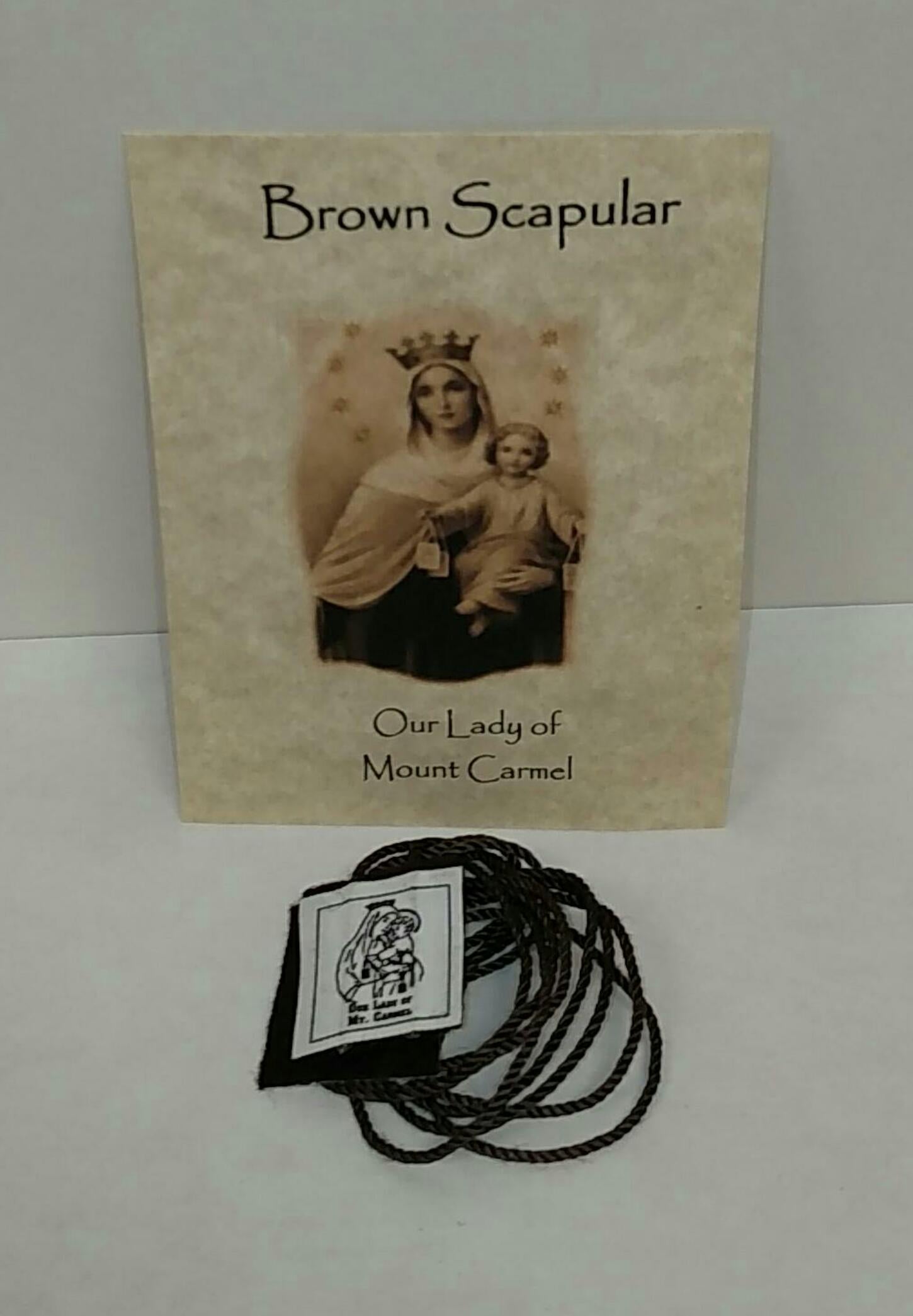 Brown Scapular, children's size