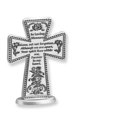 In Loving Memory Standing Cross, 3"