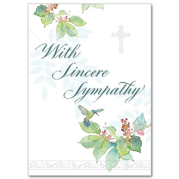 With Sincere Sympathy card